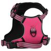 vidaXL Dog Harness with Reflective Stripes Adjustable Pink M