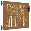vidaXL Garden Gate with Lock Black 85 x 175 cm Powder-coated steel