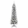 vidaXL Artificial Christmas Tree with 300 LEDs Green and white 240 cm