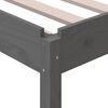 vidaXL Stack Bed without Mattress Grey 75x190 cm Small Single Solid Wood Pine