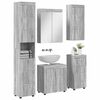 vidaXL Bathroom Furniture Set TULUM Grey Sonoma Engineered Wood