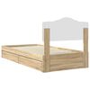vidaXL Storage Bed with Drawer Sonoma Oak 70 x 190 cm Engineered Wood
