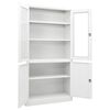 vidaXL Office Cabinet White 90x40x180 cm Steel