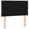 vidaXL LED Headboard with Headboard Dark Grey 80 cm Faux Leather