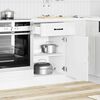 vidaXL Kitchen Base Cabinet Kalmar High Gloss White Engineered Wood