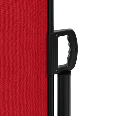 vidaXL Retractable Side Awning Red 200x1000 cm