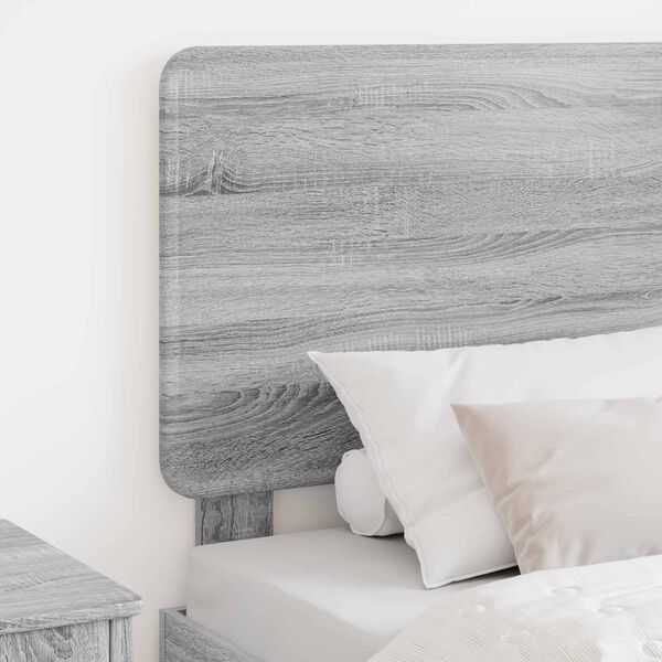 vidaXL Headboard with Headboard Grey Sonoma 75 cm Engineered wood