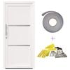 vidaXL Front Door 98 x 208 cm PVC White