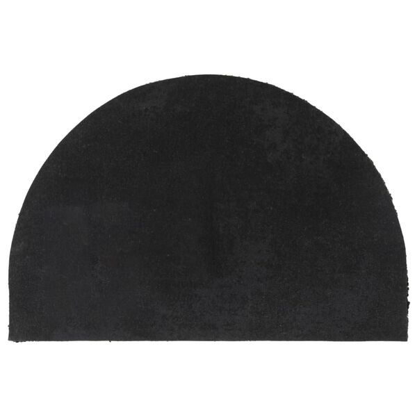 vidaXL Door Mat Black Half Round 40x60 cm Tufted Coir