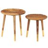 vidaXL Coffee Tables 2 pcs Solid Wood