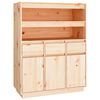 vidaXL Highboard 89x40x116.5 cm Solid Wood Pine