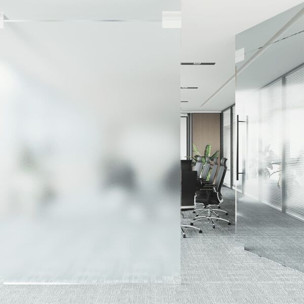 vidaXL Window Film Static Frosted Grey 90x500 cm PVC