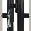 vidaXL Black Single Door Fence Gate 300x100 cm
