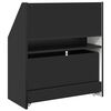 vidaXL Kids Bookshelf Black 60 x 29.5 x 69 cm Engineered Wood