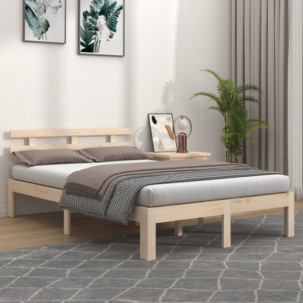 vidaXL Bed Frame without Mattress 120x190cm Small Double