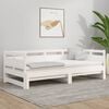 vidaXL Pull-out Day Bed without Mattress White 2x(80x200) cm
