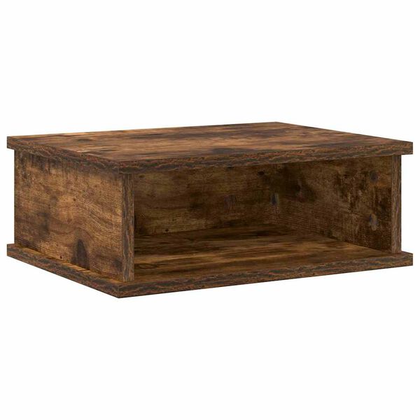 vidaXL Bedside Table Smoked Oak 40 x 31 x 15 cm Engineered Wood