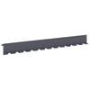 vidaXL Lawn Edging 20 pcs 102 x 10 x 4 cm Steel Anthracite