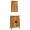 vidaXL 2 Piece Bathroom Furniture Set Solid Wood Pine