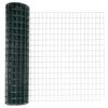 vidaXL Euro Fence Green 1.2 x 10 m PVC-coated iron