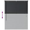 vidaXL Venetian Blinds Height Adjustable Black 130 x 100 cm Aluminium