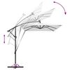 vidaXL Umbrella Sand 294 x 200 x 270 cm Polyester and Aluminium