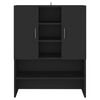 vidaXL Washing Machine Cabinet Black 70.5x25.5x90 cm
