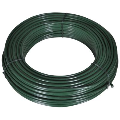 vidaXL Fence Span Wire 55 m 2.1/3.1 mm Steel Green