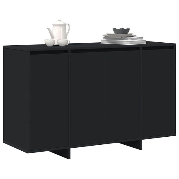 vidaXL Sideboard Black 120 x 41 x 75 cm Engineered wood