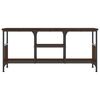 vidaXL TV Cabinet Brown Oak 100x35x45 cm Engineered Wood&Iron