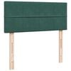 vidaXL Ottoman Bed with Mattress & LEDs Dark Green 120x200cm Velvet