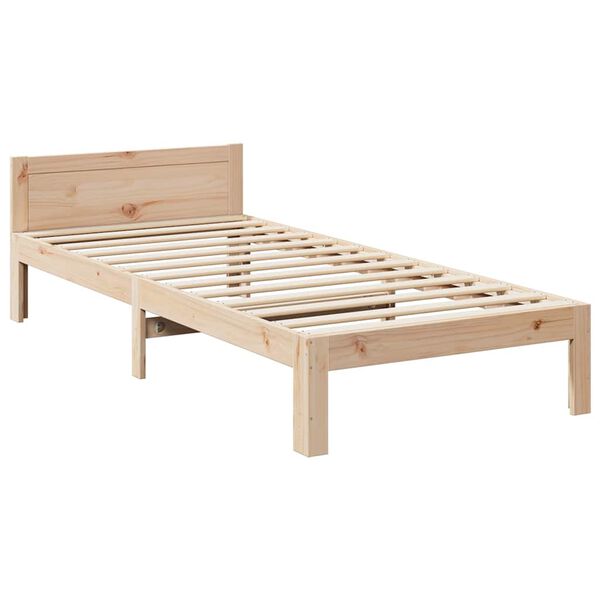 vidaXL Family Bed Frame No Mattress 270x200 cm Solid Wood Pine