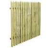 vidaXL Picket Garden Gate Impregnated Pinewood 100x100 cm