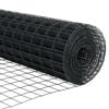 vidaXL Euro Fence Grey 0.4 x 25 m PVC-coated iron