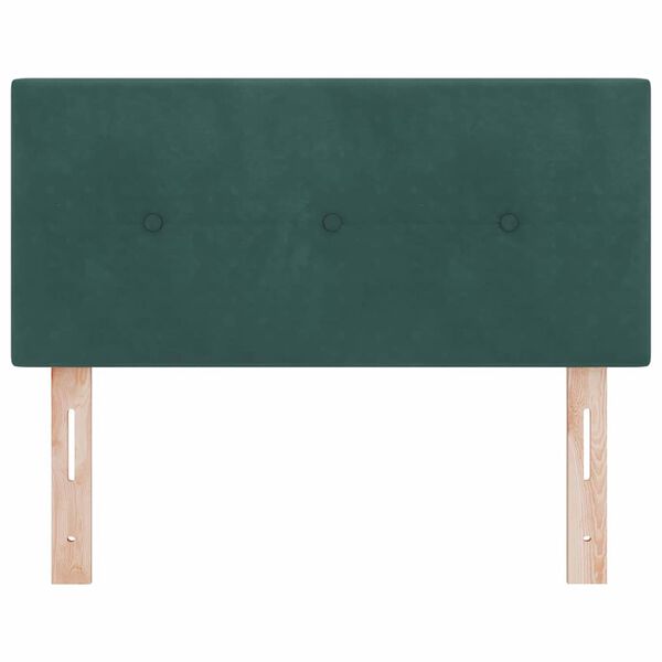 vidaXL Headboard with Headboard Dark Green 90 cm Faux Leather