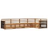 vidaXL Outdoor Sofa Set 5 pcs Natural Solid Acacia Wood