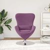 vidaXL Egg Chair Purple 63 x 73 x 90 cm Velvet