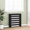 vidaXL Radiator Cover Black Oak 78 x 20 x 82 cm Engineered Wood