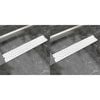 vidaXL Linear Shower Drain 2 pcs Bubble 630x140 mm Stainless Steel