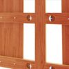 vidaXL Headboard Wax Brown 135 cm Solid Wood Pine