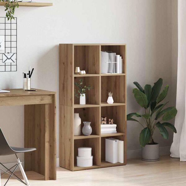 vidaXL Book Cabinet Artisan Oak 66x30x130 cm Engineered Wood