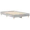 vidaXL Bed Frame No Mattress Grey Sonoma 120x200 cm Engineered Wood