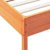 vidaXL Bed Frame without Mattress Wax Brown 100x200 cm Solid Wood Pine