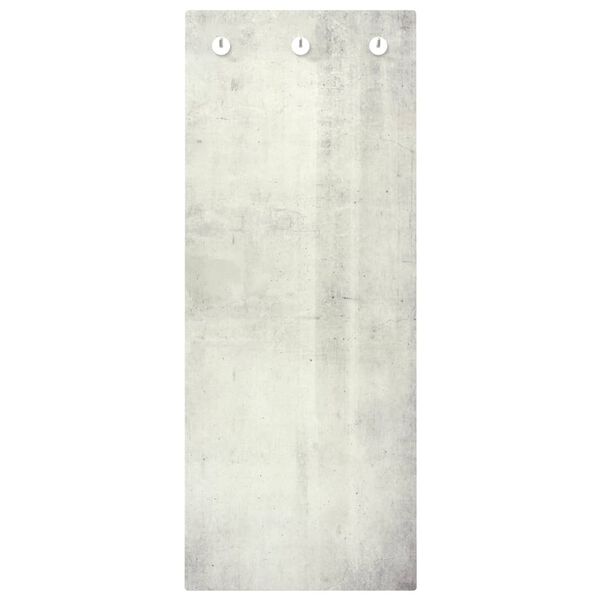 vidaXL Wall Mounted Coat Rack 125x50 cm Tempered Glass Stone Wall