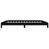 vidaXL Stack Bed without Mattress Black 75x190 cm Small Single Solid Wood Pine
