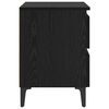 vidaXL Bedside Cabinet 2 pcs Black oak 40 x 35 x 50 cm Engineered wood