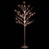 vidaXL LED White Birch Tree Warm White 72 LEDs 150 cm