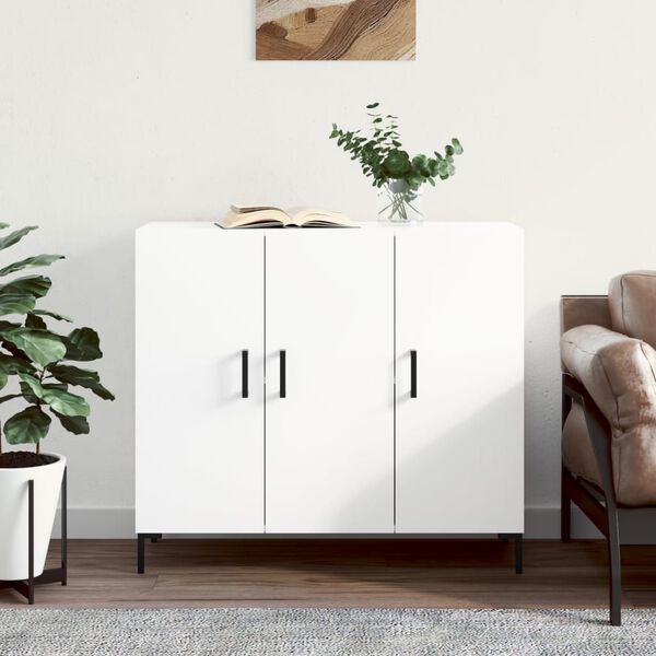 vidaXL Sideboard White 90x34x80 cm Engineered Wood