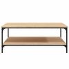 vidaXL Coffee Table Sonoma Oak 100x100x40 cm Engineered Wood