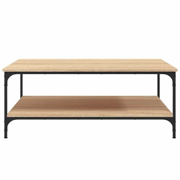 vidaXL Coffee Table Sonoma Oak 100x100x40 cm Engineered Wood